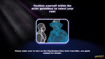 A screen, guiding the player through the process of what to do