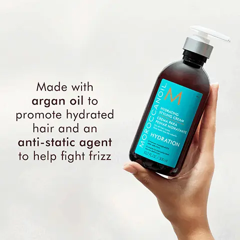 Image 1: Made with argan oil to promote hydrated hair and an anti static agent to help fight frizz. Image 2: Behentrimonium chloride- An anti static and conditioning agent, agran oil - rich in antioxidants, it hydrates and nourishes hair. Image 3: Made from 100% recycled plastic, peta approved cruelty free