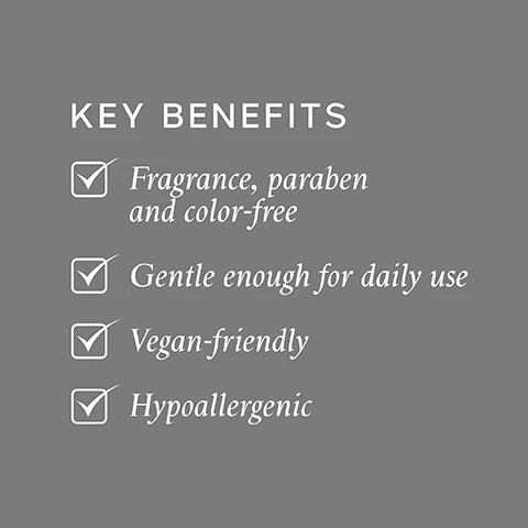 image 1, key benefits. fragrance, paraben free and colour free. gentle enough for daily use, vegan friendly, hypoallergenic. image 2, key ingredients. glycerides = deliver moisture to the source, whilst improving manageability. image 3, my hair is growing in after chemo and so far it feels really soft and healthy. i have an allergy to synthetic perfume. this is gentle and kind to my sensitive skin. independent user trial results.