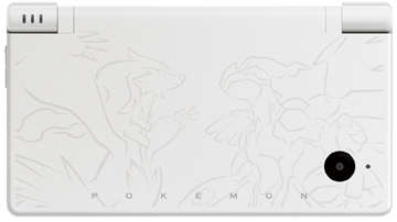 The white, Pokemon-themed Nintendo DSi