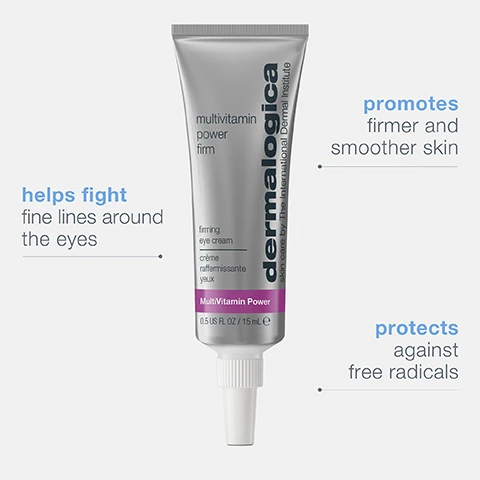 image 1, promotes firmer and smoother skin, helps fight fine lines around the eyes. protects against free radicals. image 2, new jumbo size available