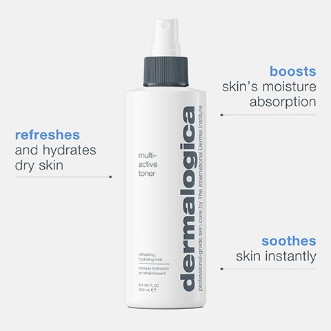 refreshes and hydrates dry skin. boosts skin's moisture absorption. soothes skin instantly.