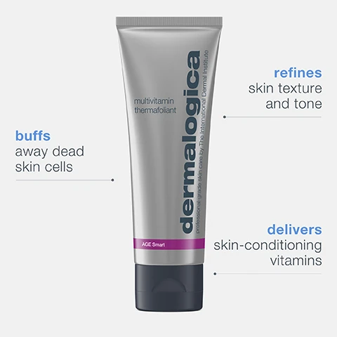 buffs away dead skin cells. refines skin texture and tone. delivers skin conditioning vitamins.
