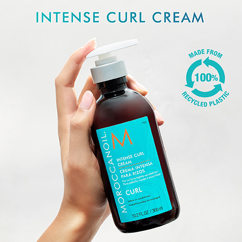 intense curl cream. made from 100% recycled plastic