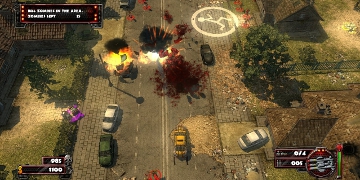 Explosions, blood, and cars, all over the place
