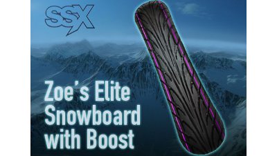 Zoe's Elite snowboard and a bonus boost