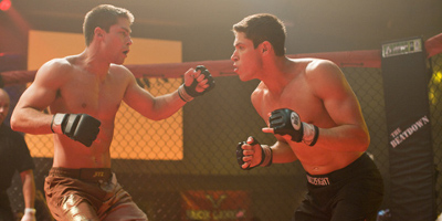 Mike Stokes And Zack Gomes Cage Fighting