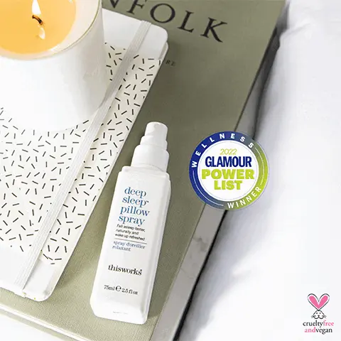 Image 1, Glamour Power List Winner. Image 2, 89% of panel users fell asleep faster than usual. 98% of panel users felt more refreshed in the morning. Image 3, Over 9 million pillow sprays sold. Image 4, New Discover our overnight range