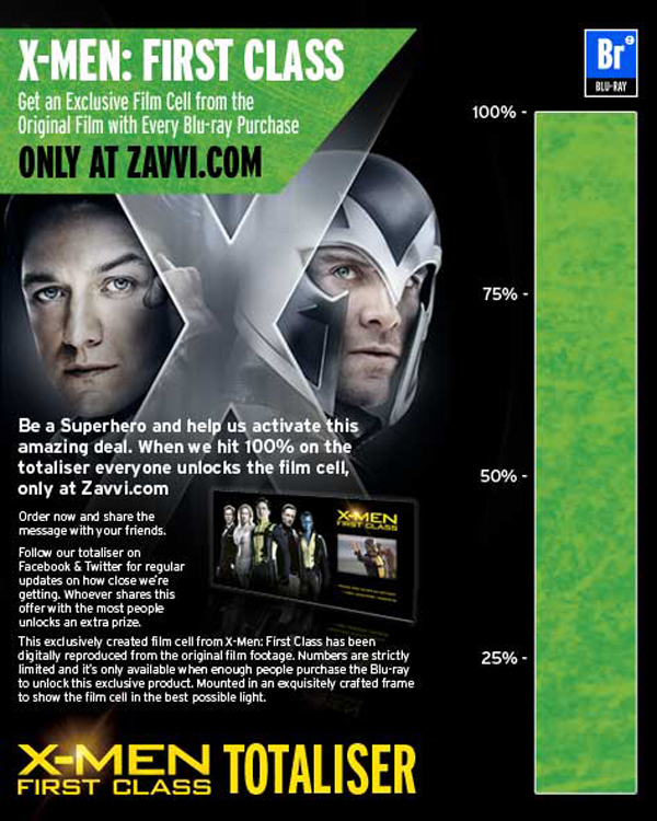 Advertisement From Zavvi.com For Recieving A Exclusive Film Cell With Every Blku-ray Purchase