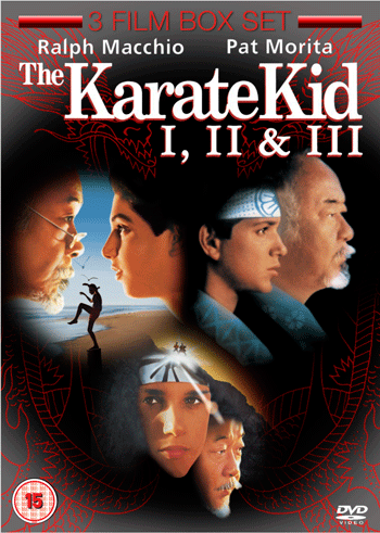 Moving Image Of The Karate Kid One, Two And Three, Daniel Larusso And Mr. Kesuke Miyagi