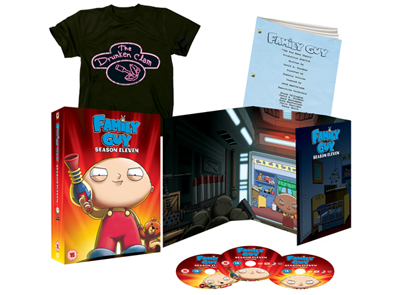 Family Guy Limited Edition With 3 Discs, T Shirt And Script