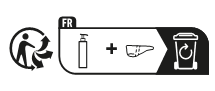 This little image shows that the packaging for this product can be recycled