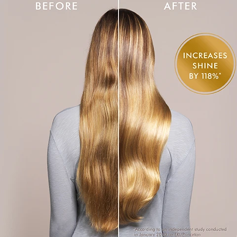 image 1, before and after. increases shine by 118%. image 2, which treatment is right for you? original - for medium to thick hair, ideal curls. light - for fine or light coloured hair, lighter in colour and texture.