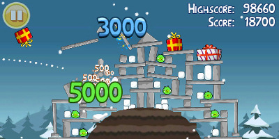 angry birds attack tower