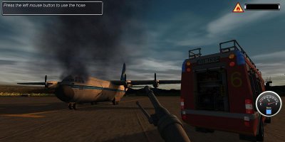 putting fire out on a aircraft
