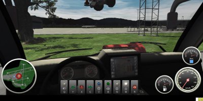 in car making way to the fire