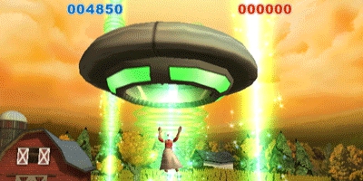 ufo beaming up an alien