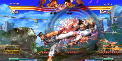 Ryu kicking