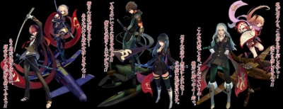 montage of different characters