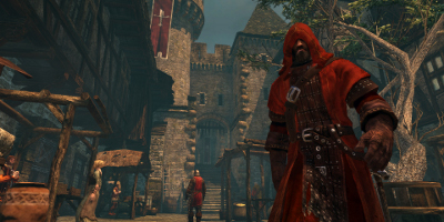 man in red cloaks