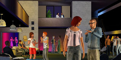 sims in outside party