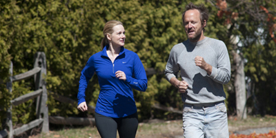 Laura Linney and John Benjamin Hickey Jogging