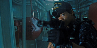 Rihanna Aiming Gun