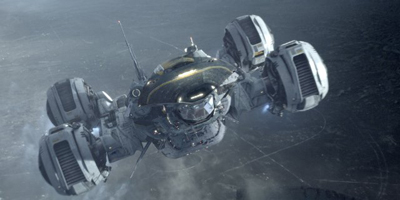 Still of Prometheus Spaceship