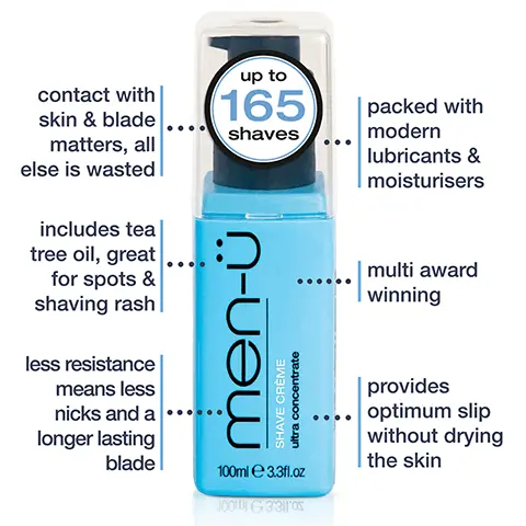 Image 1, contact with skin & blade matters, all else is wasted includes tea tree oil, great for spots & shaving rash less resistance means less nicks and a longer lasting blade packed with modernubricants and moisturisers multi award winning provides optimum slip without drying the skin Image 2, SHAVE CREAM 100ml UP TO 165 SHAVES High proportion of modern active ingredients, packed with lubricants & moisturisers. Only what is in contact between skin & blade matters all else is wasted. Better performing & up to 4 x longer lasting. Less resistance means less nicks and cuts. HEALTHY FACIAL WASH 100ml UP TO 265 WASHES Soap free, ph balanced & deep cleansing with witch hazel for soothing & astringency. Great for T-zone, pre & post shaving. Includes tea tree oil that helps protect from spots & shaving rash. Aloe Vera & pro Vitamin B5. FACIAL MOISTURISER LIFT 100ml UP TO 165 APPS After shave balm and moisturiser combined. Great for use on the face after a bath, shower or face wash, when looking to overcome that just woken up feeling. A non greasy moisturiser with mint & menthol to cool, refresh & help relieve redness. MATT 'SKIN REFRESH' GEL 100ml UP TO 120 APPS Anti-shine and fragrance free toner gel. Contains natural salicylic acid and witch hazel that leaves your visual frontline looking better for longer! For normal, combination and oily skin. Cleans pores from impurities, toning and tightening the skin. Image 3, aftershave balm and moisturiser combined non-greasy moisturiser great for use on the face after a bath, shower or face wash, when looking to overcome that just woken up feeling mint and menthol to cool, refresh & help relieve redness leaves skin soft and hydrated Image 4,  splash-proof canvas outer and water- resistant inner robust zip closure with finger loop & tab for ease of carrying separate internal compartment lightweight & compact