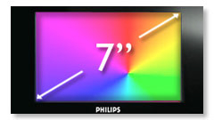 Philips PD7022/05 7 Inch Dual Screen DVD Player Screen Size