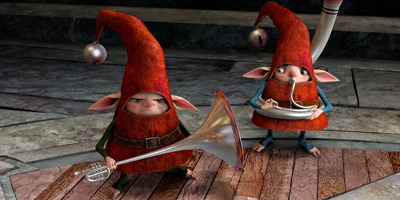 Elves Playing Musical Instruments