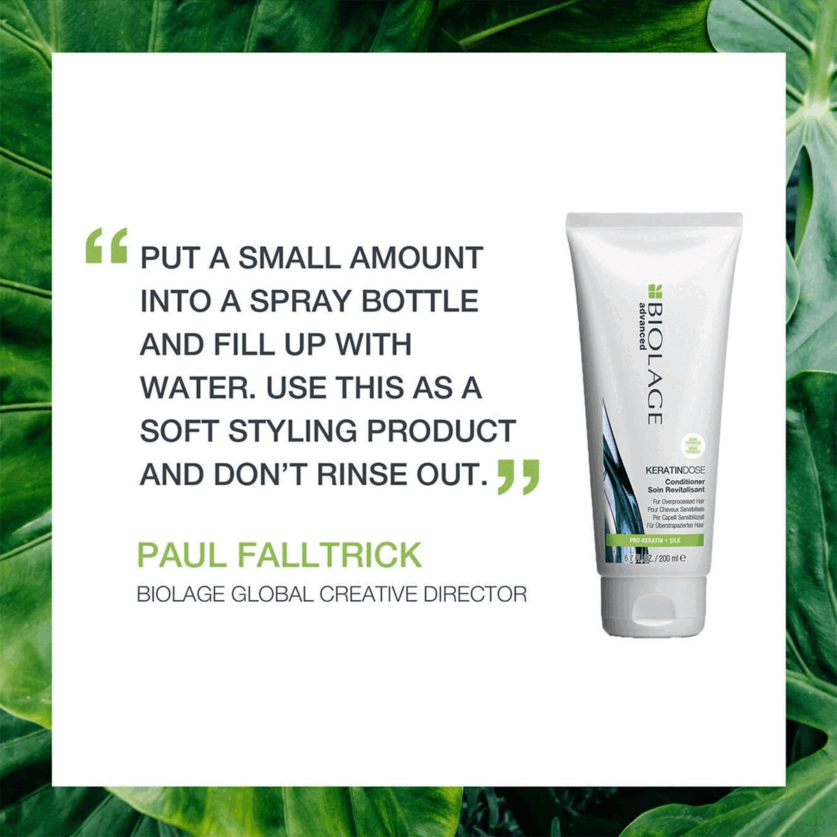 Paul Falltrick creative director advice on how to use the product.Build Your regimen
