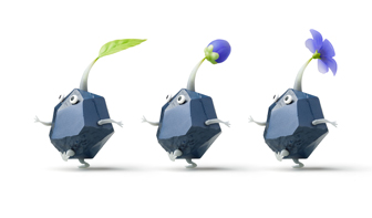 three little rock creatures