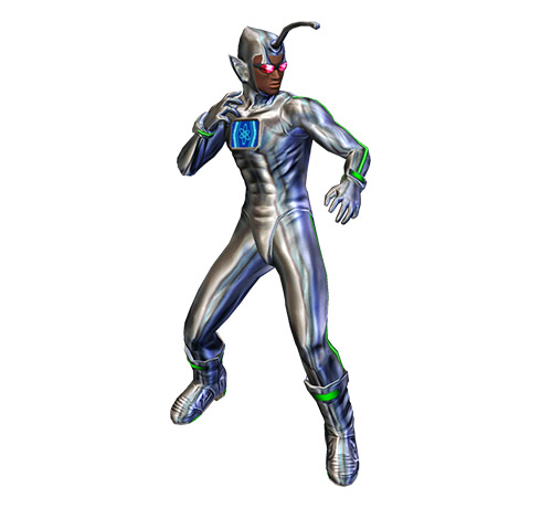 man in silver costume