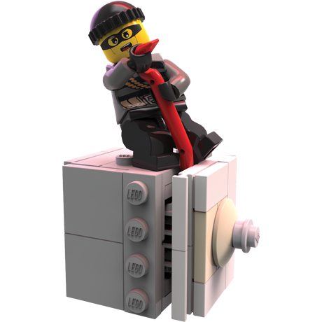 burglar with a fire hose