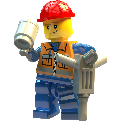 builder enjoying a cup of tea