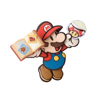 mario with a sticker