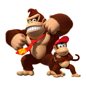 donkey kong with donkey kong junior
