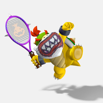 bowzer playing tennis