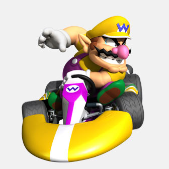 wario in a kart