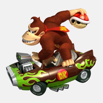 donkey kong in a kart