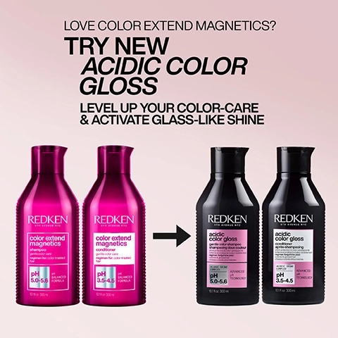 love color extend magnetics? try new acidic color gloss level up your colour care and activate glass like shine.
