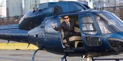 Jordan in a Helicopter