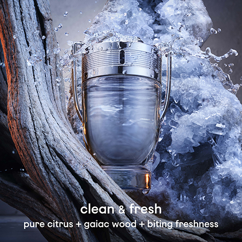 clean & fresh pure citrus + gaiac wood + biting freshness