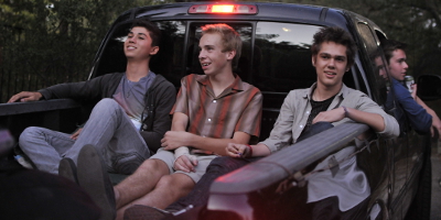 Mason et ses amis dans le camion