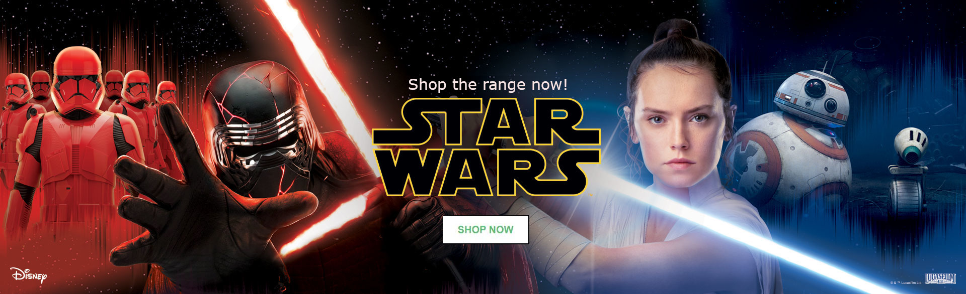 Shop the Star Wars range now