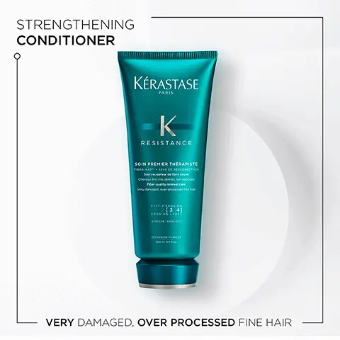 Image 1, Strengthening Conditioner for very damaged, over-processed fine hair. Image 2, Therapiste. A strengthening range to renew the look of split ends and brittle strands and specially formulated with an innovative fibra-kap. Image 3, Resurrection sap, amino acids and fibre- kap. Image 4, Resistance, Hovig Etoyan/global professional ambassador- In the quest for our desired style: hair strength and condition can be affected by heat styling and chemical processing. Resistance has a product suitable for all types of damaged hair so makes it my go-to clients seeking stronger looking hair.
