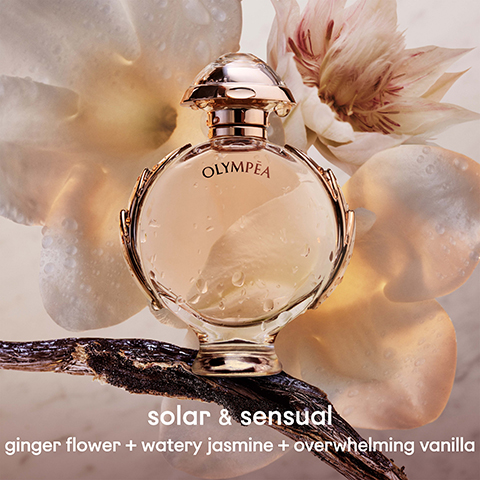 OLYMPEA solar & sensual ginger flower + watery jasmine + overwhelming vanilla