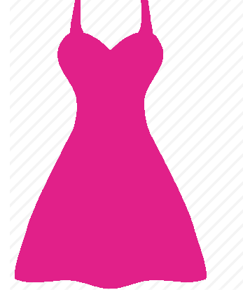 Barbie pink dress icon