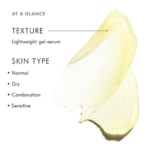 Image 1, AT A GLANCE • TEXTURE Lightweight gel-serum SKIN TYPE Normal Dry Combination • Sensitive Image 2, KEY INGREDIENTS 1% PURE RESVERATROL Known as the longevity molecule, this powerful antioxidant helps promote skin's natural repair processes. 0.5% BAICALIN A potent antioxidant with skin calming properties shown to help protect skin from environmental aggressors. 1% VITAMIN E (Alpha Tocopherol) The most abundant, pure form of vitamin E, this powerful antioxidant neutralizes free radicals and replenishes skin lipids. Image 3, Neutralizes free radicals + improves radiance Image 4, CLINICALLY PROVEN RESULTS 18% Increase in skin smoothness 10% Improvement in skin firmness 10% Increase in skin radiance Protocol: 12-week clinical study conducted on 55 female subjects ages 45-60 (USA, 2013) |SKINCEUTICALS RESVERATROL BE Image 5, HOW TO APPLY STEP 1 In the evening after cleansing, apply 1-2 pumps to clean hands. STEP 2 Gently press serum into skin on the face, neck, and décolletage. Follow with any other skincare products and sunscreen. SKINCEUTICAL RESVERATE Image 6, AESTHETICIAN INSIGHT "RESVERATROL BE- Fight aging as you sleep. Reservatrol B E is a nighttime serum with a potent blend of antioxidants and skin protectants. Use this under retinol to buffer and fight against the Vitamin A bite! " - Cori Ramos SkinCeuticals Pro & Licensed Aesthetician SKIN CEUTICAL ACADEMY OF ALBERG Image 7, CUSTOMER REVIEW "GOOD THING. This was a game changer for me. It was initially recommended to me and I was skeptical. It offered my skin the boost I was looking for. It smoothed out the texture and made it look alive and healthy again. - Sharon Dermstore Customer SKINCEUTICALS RESVERATROL BE ANTIOXIDANT NIGHT CONCENTRATE COMBINING 1% PURE RESVERATROL 0.5% BAICALIN, AND 1% ALPHA TOCOPHEROS PREVENT 30 ml/18 Image 8, COMPLETE THE NIGHTTIME REGIMEN PRODUCTS SOLD SEPARATELY STEP 1 CLEANSE STEP 2 STEP 3 STEP 4 PREVENT CORRECT CORRECT REPLENISHING CLEANSER RESVERATROL B E RETINOL 0.5 TRIPLE LIPID RESTORE 2:4:2 I MINCEUTICAL SKINCEUTICALL Image 9, A.M./ P.M. ANTIOXIDANT COMPARISON CE FERULIC мастики SCEUTICA RESVERATROL BE CONCERN SKIN TYPE Wrinkles, loss of firmness • Normal • Dry • Combination • Sensitive Fine lines + wrinkles, loss of firmness •Normal •Dry • Combination • Sensitive BENEFIT Anti-aging APPLICATION Morning Anti-aging Nighttime Image 10,PRO FORMULA Clinically Formulated • Paraben-free Dye-free • Fragrance-free